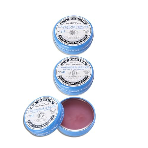 C.O. Bigelow Lavender Salve Tins, Pack of 3 Lip Balm Tins, All Purpose Salve for Lips, Cuticles, Hands & Dry Skin, Lip Balm Set, 0.8 oz | Amazon (US)