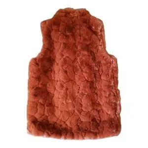 Rachel Zoe Orange Faux Fur Vest Large | Poshmark