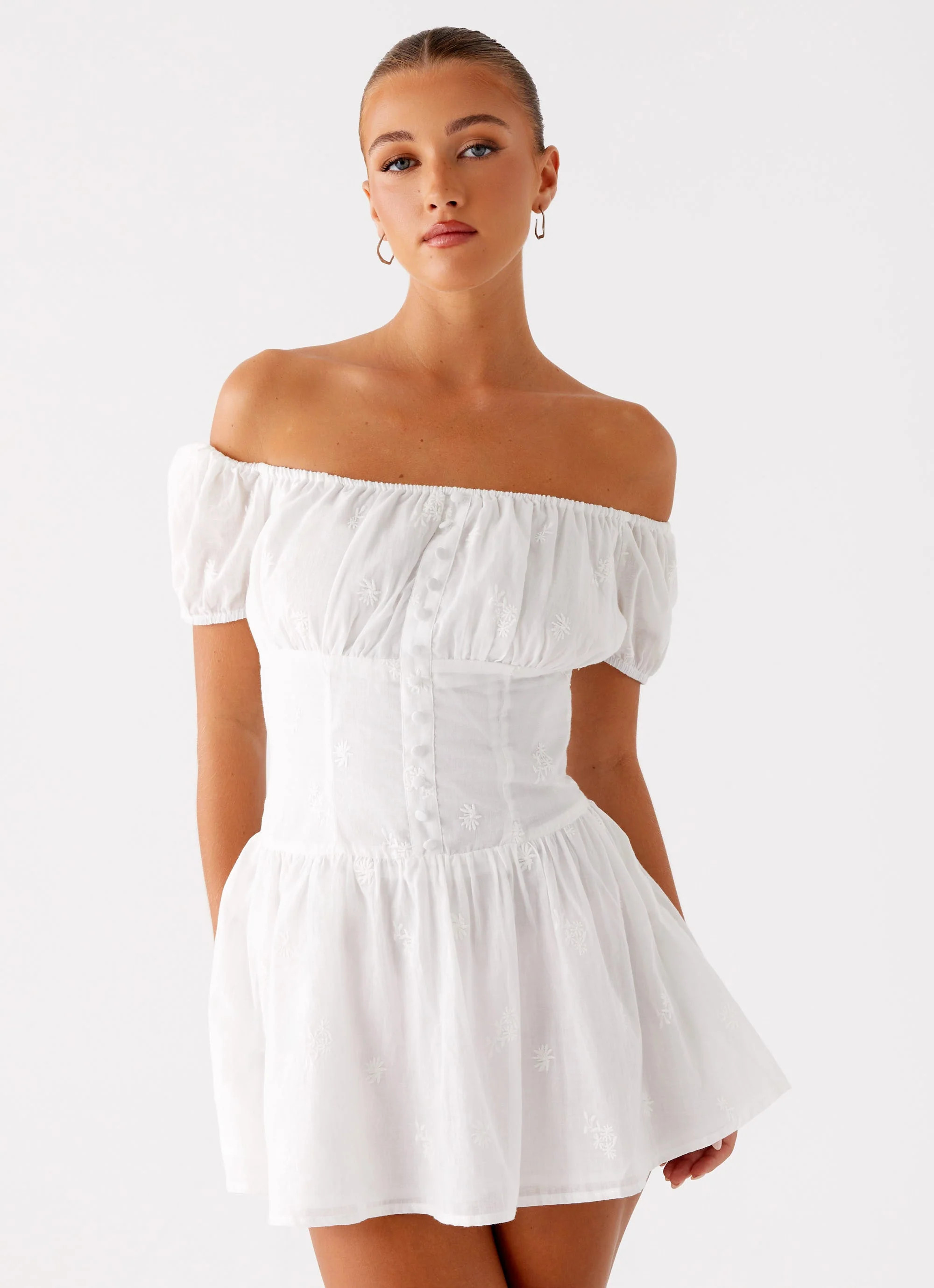 Anthem Mini Dress - Ivory | Peppermayo (Global)