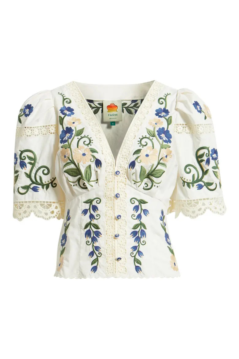 Countryside Land Embroidered Eyelet Cotton Top (Women) | Nordstrom | Nordstrom