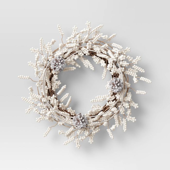 White Berry Wreath - Threshold™ | Target