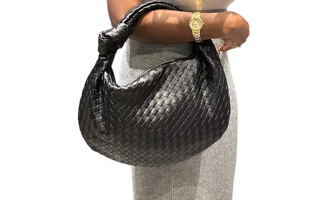 Woven Tote Leather Bag Luxury Handbag Gift Faux Leather Hobo Bag Leather Clutch Minimalist Women ... | Etsy (US)