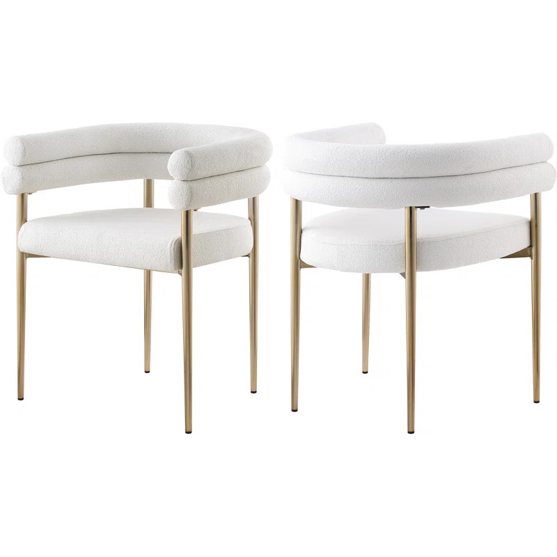 Boucle Fabric Arm Chair (Set of 2) | Wayfair North America