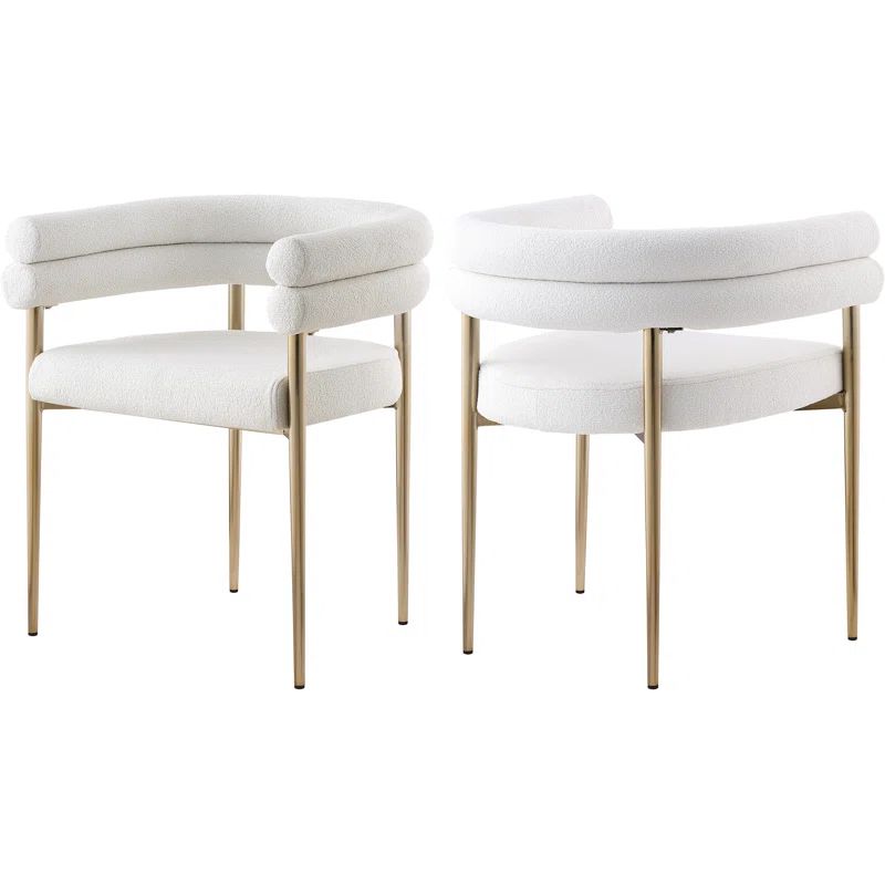 Boucle Fabric Arm Chair (Set of 2) | Wayfair North America