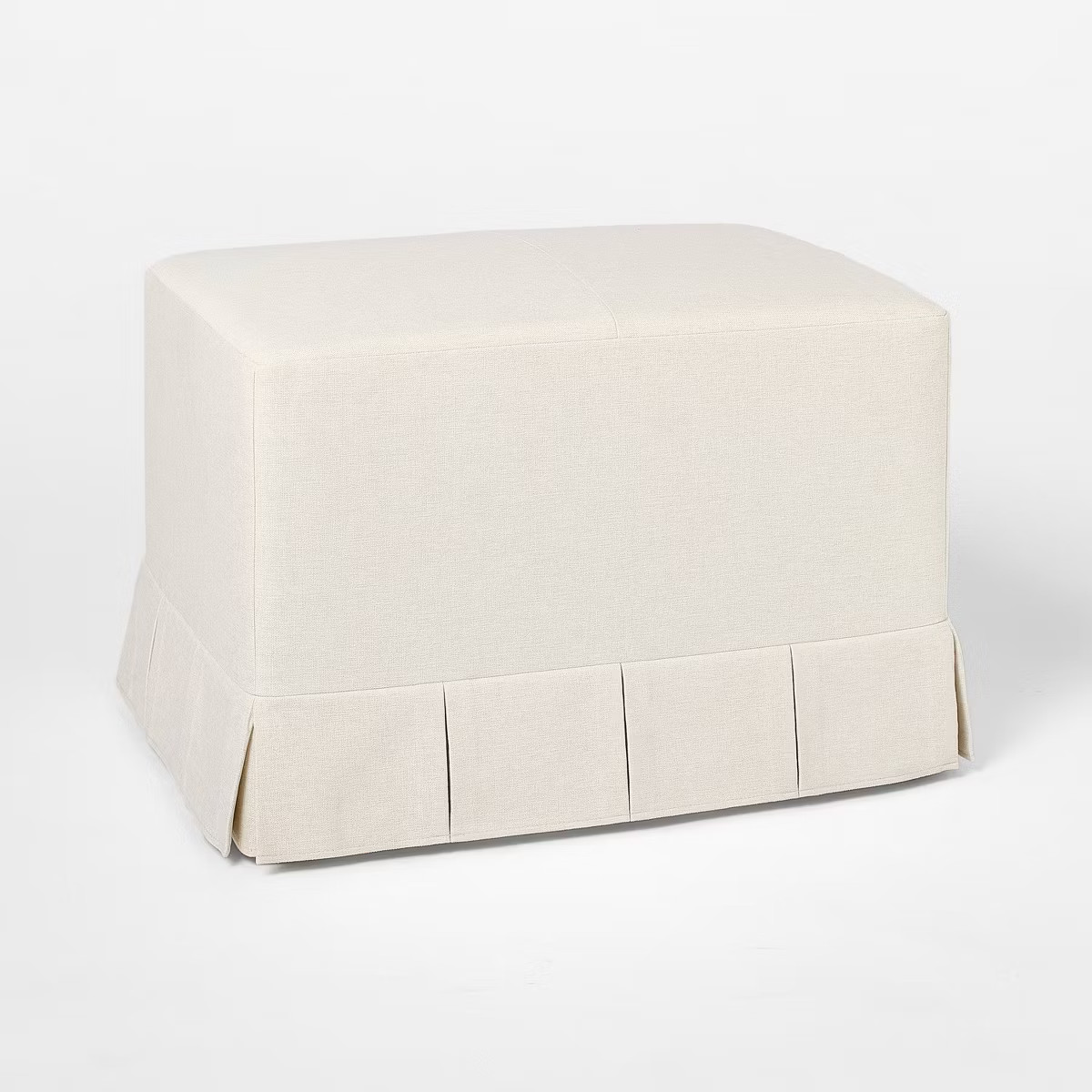 Box Pleat Upholstered Ottoman - Threshold™ designed with Studio McGee | Target