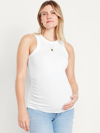 Maternity High-Neck Ribbed Tank Top | Old Navy (US)