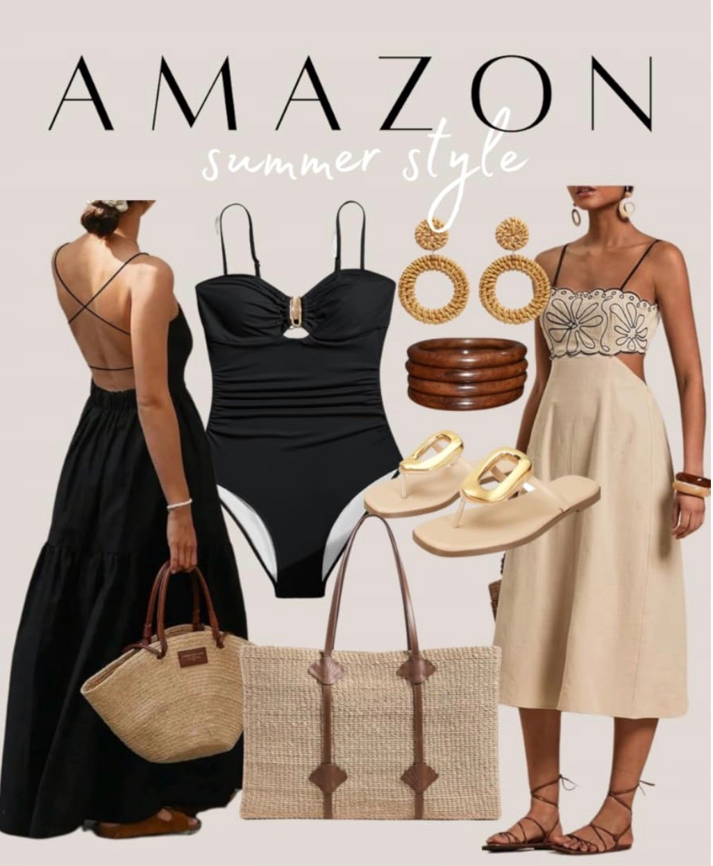 Are you ready for Summer? 
Scroll and shop this picks.
#swimming #sandals #beach #bag #earrings #dresses #summer #fashion #amazon #founditonamazon #bracelet #black #shop #sale #

#LTKTravel #LTKOver40 #LTKSwim