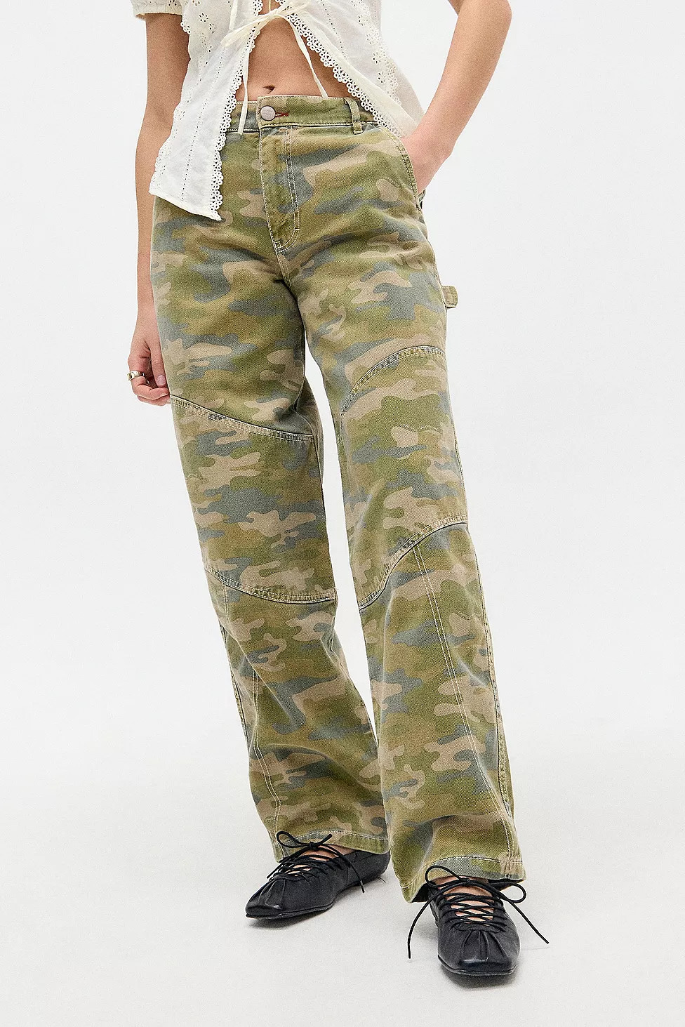 Damson Madder Drew Camo Jeans | Urban Outfitters UK