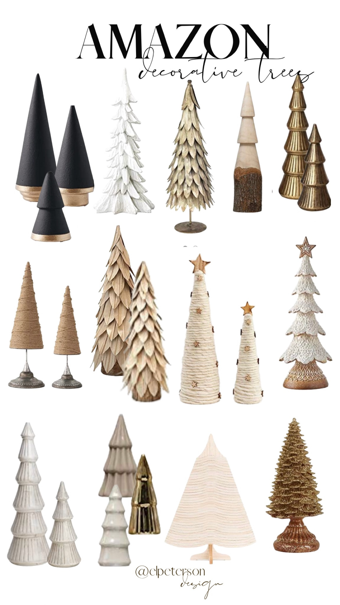 Tabletop Christmas trees
Little trees

#LTKunder100 #LTKHoliday #LTKunder50