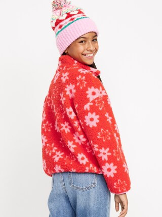 Cozy Sherpa Zip Pocket Jacket for Girls | Old Navy (US)