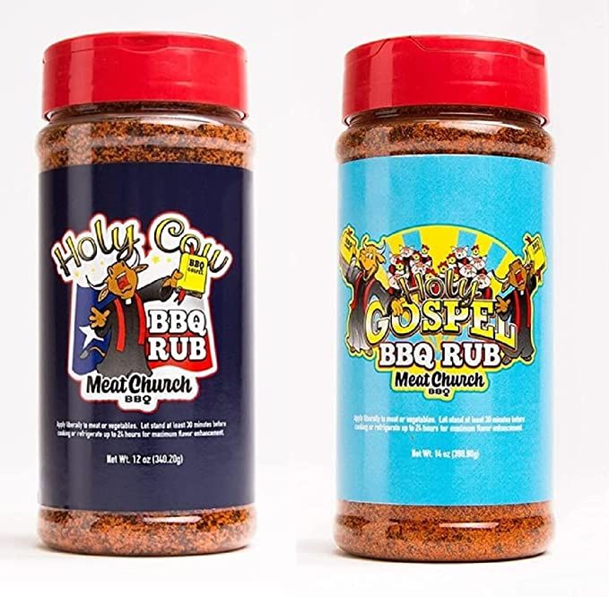 Meat Church BBQ Rub Combo: Holy Cow (12 oz) and Holy Gospel (14 oz) BBQ Rub and Seasoning for Mea... | Amazon (US)