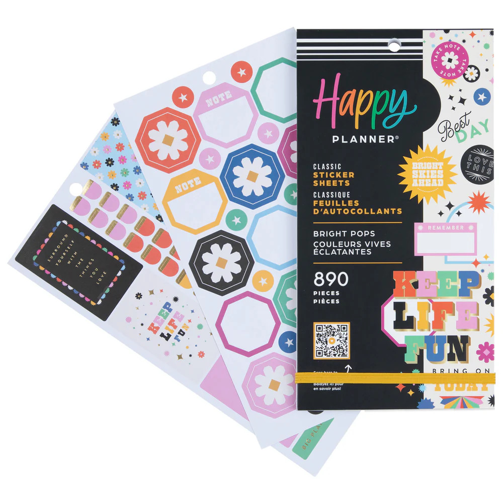 Bright Pops - Value Pack Stickers | Happy Planner