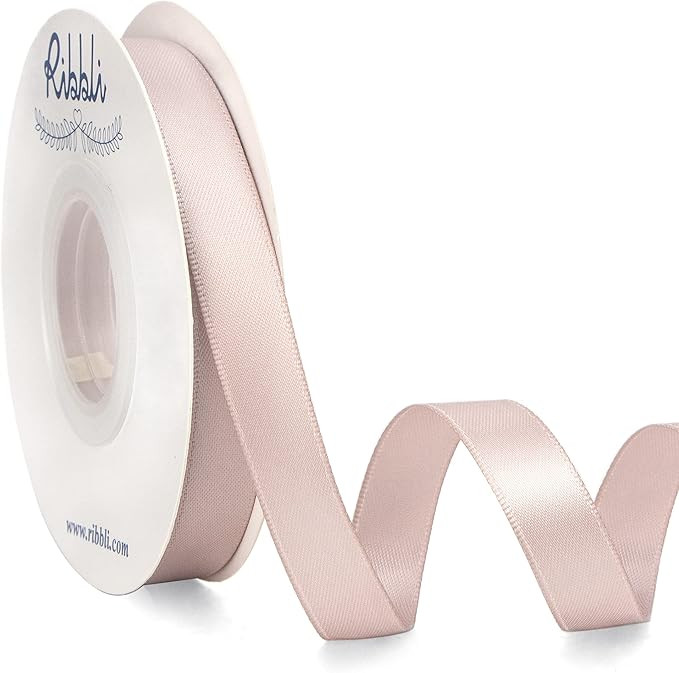 Ribbli Vanilla Double Faced Satin Ribbon,1/2” x Continuous 25 Yards,Use for Craft Bows Bouquet,... | Amazon (US)