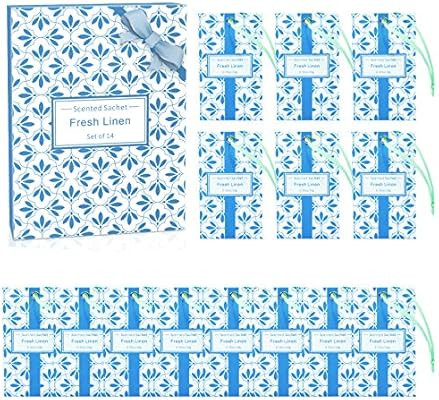 SCENTORINI Scented Sachet, 14 Pack, Linen Fragrance Sachets for Drawers, Closets, Wardrobe | Amazon (US)