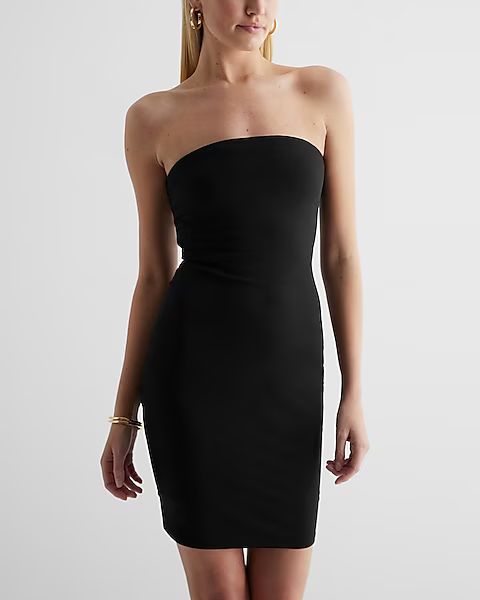 Body Contour Strapless Mini Dress With Built-In Shapewear | Express