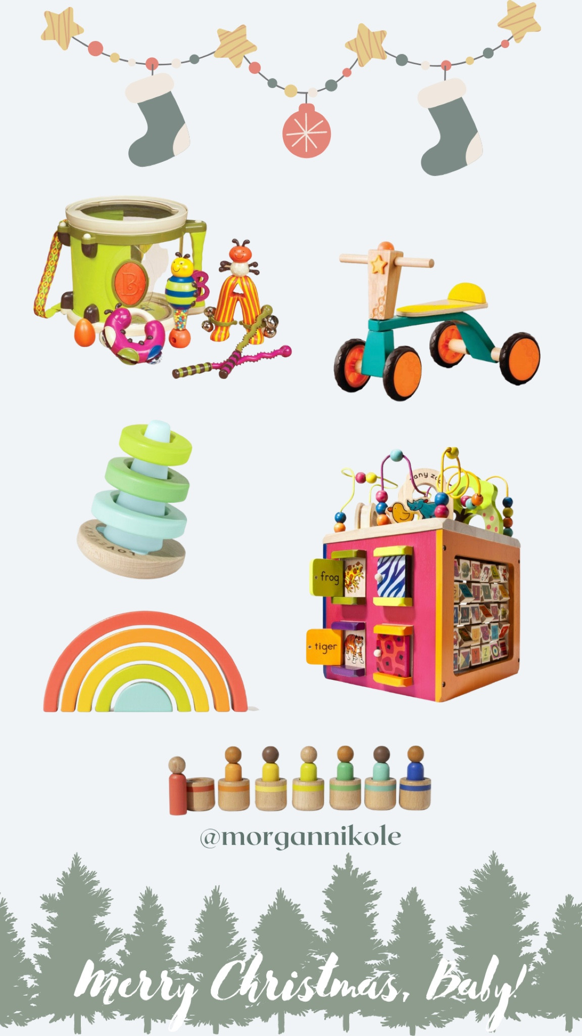 Gift Ideas for baby’s first Christmas! These activities are fun, engaging, and help baby build gross and fine motor skills, problem solving, and imaginative play! 

#giftsforbaby #babysfirstchristmas #christmasgifts #toddlergifts

#LTKHoliday #LTKbaby #LTKGiftGuide