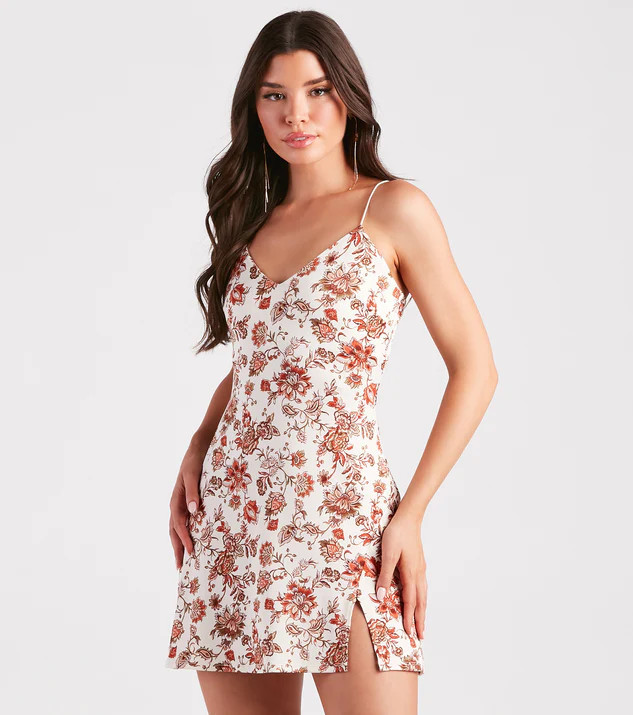 Fresh In Paisley Floral A-Line Dress | Windsor Stores