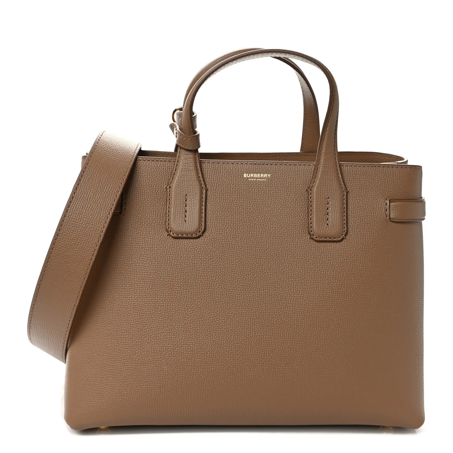 Derby Calfskin House Check Medium Banner Tote | FASHIONPHILE (US)