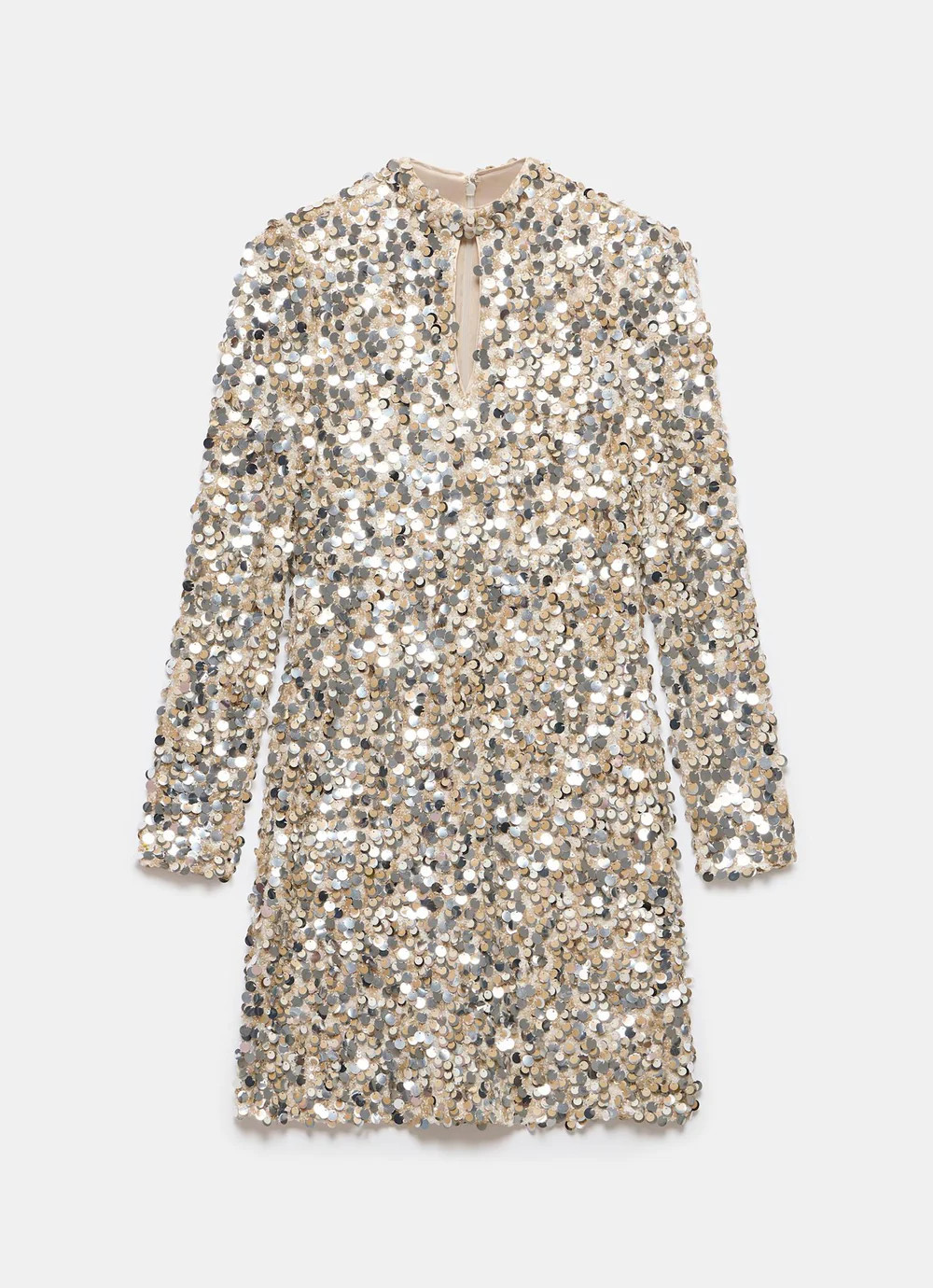 Gold Sequin Mini Dress | Mint Velvet