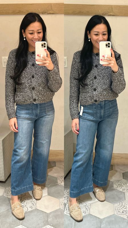 Size 26 on left and size 27 on right
If between sizes go with smaller because I was told by the store associate that these do stretch throughout the day.


#LTKsalealert #LTKfindsunder100 #LTKover40