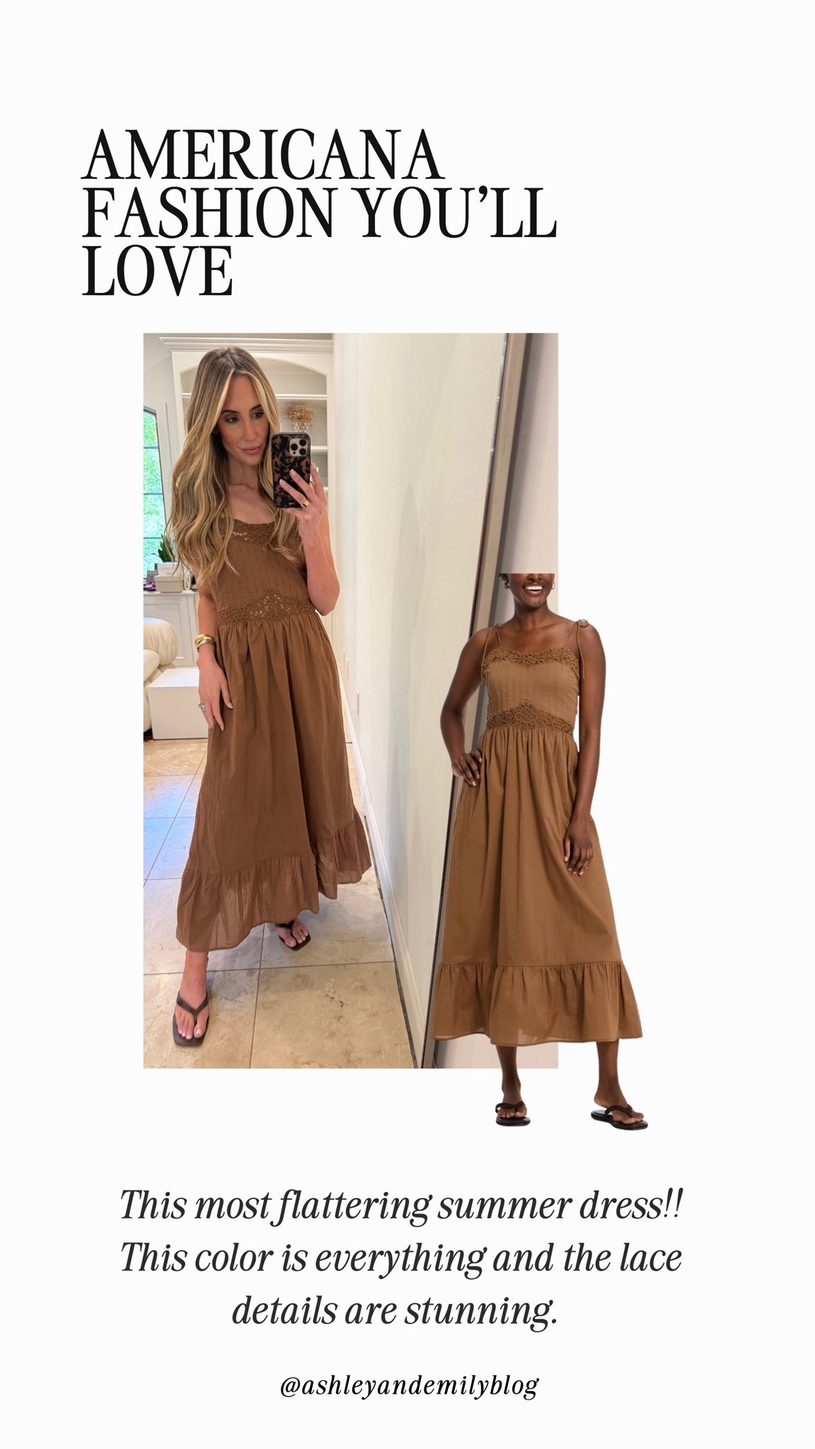 This most flattering summer dress!! This color is everything and the lace details are stunning.