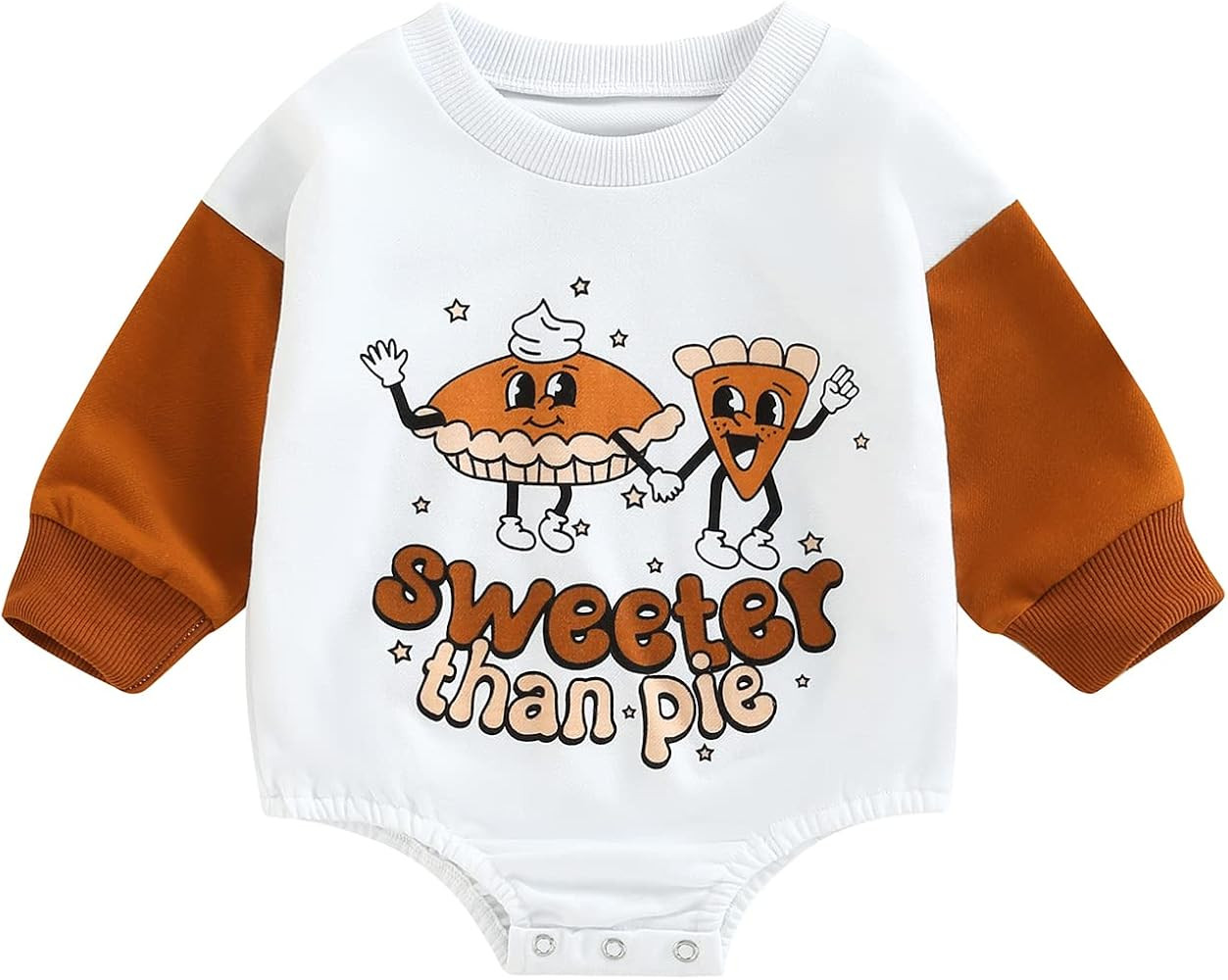 ZyHwShine Thanksgiving Outfit Newborn Infant Baby Girl Boy Turkey Romper Gobble Letter Print Body... | Amazon (US)