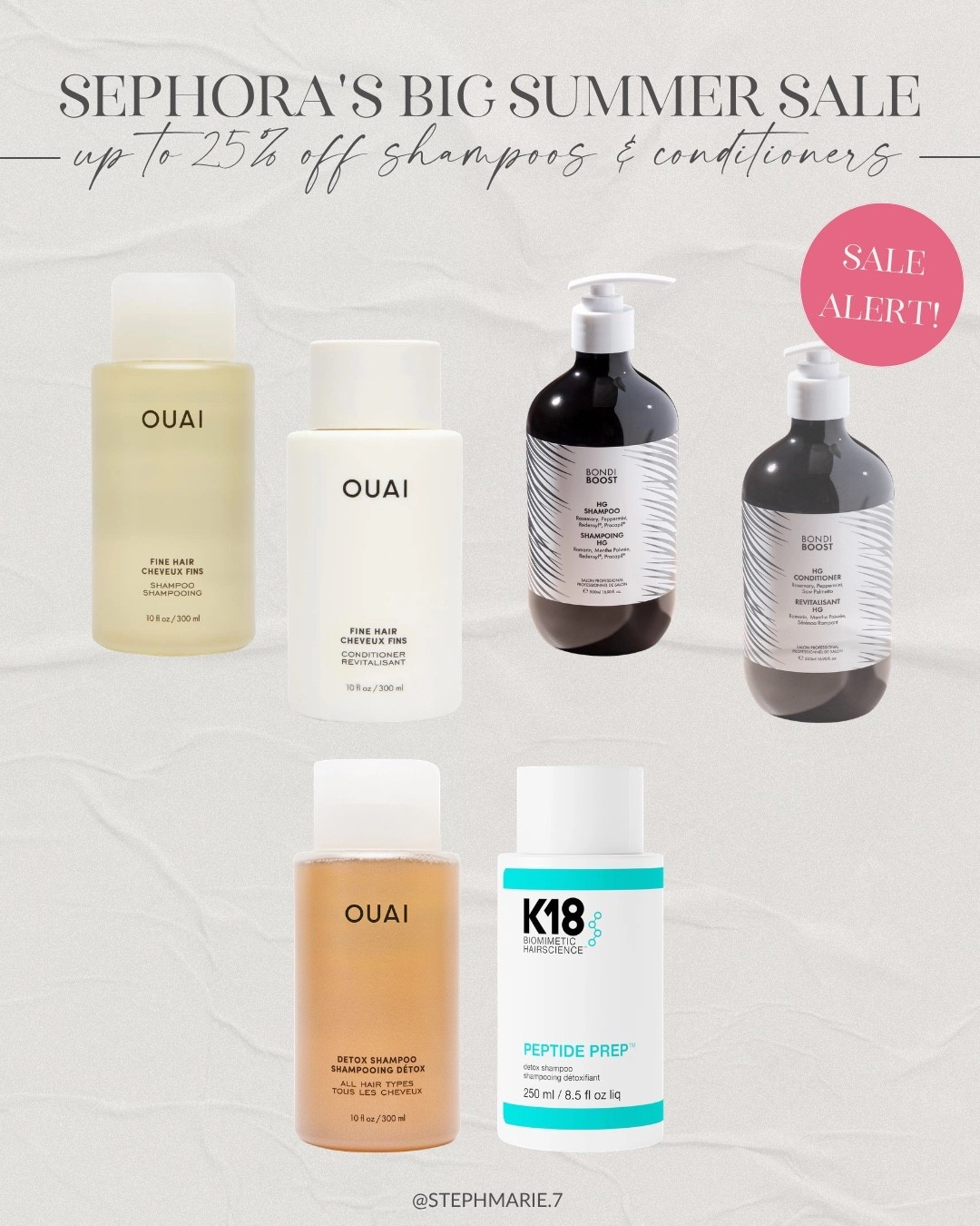 Sephora’s summer sale is here! Get up to 25% off shampoos & conditioners for a limited time including my top favorites for fine hair ✨

#LTKSeasonal #LTKSaleAlert #LTKBeauty