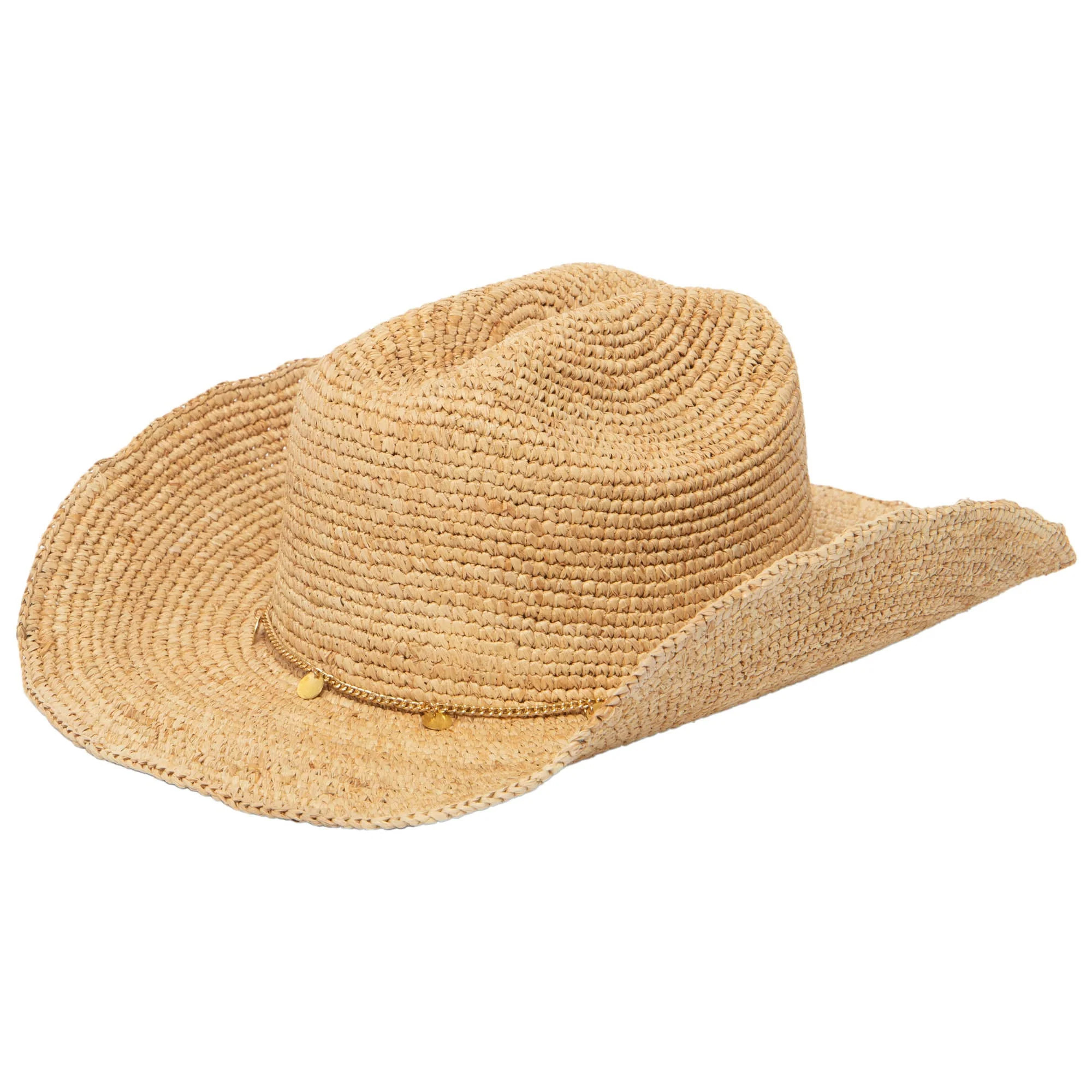 Ines - Women's Crochet Raffia Cowboy | San Diego Hat Company