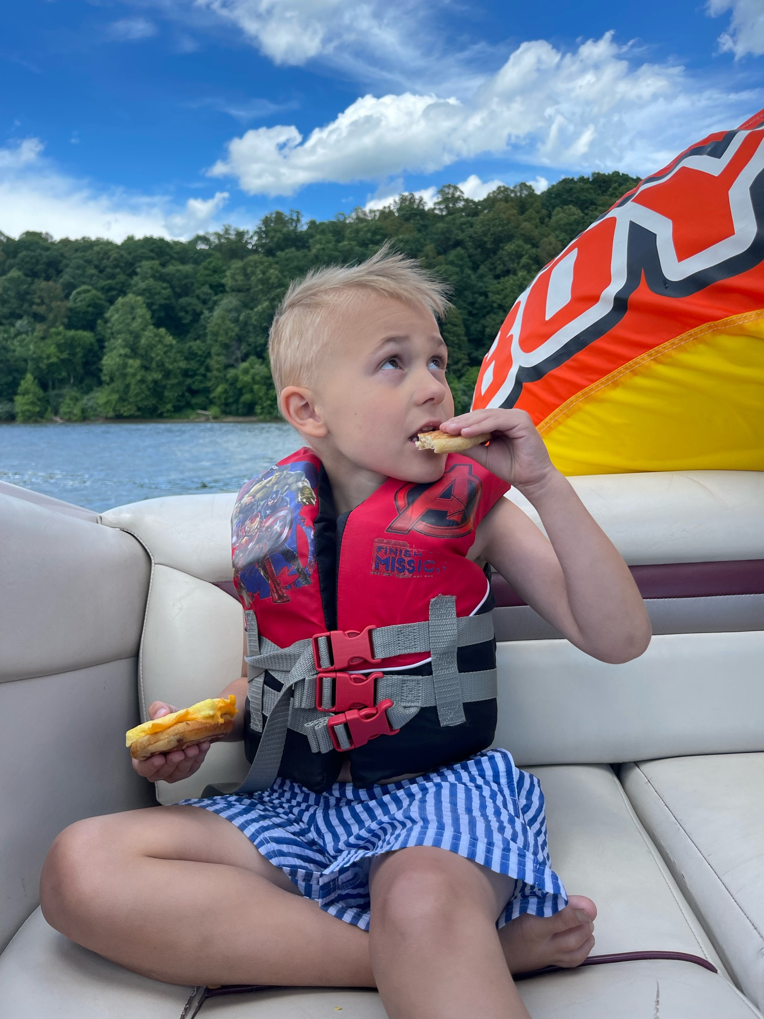 Splash-tastic Lake Day Essentials
We just had the best lake day soaking up the sun and spending time with family. Here are a few things that made our trip extra special:
 * Swimsuits that make a splash:  We all love these bright and fun swimsuits mine is Amazon, the Boys are Target . They're perfect for a day at the lake and come in a variety of styles for everyone.
 * A viral snack tray:  This handy snack tray was a lifesaver! It kept our snacks organized and prevented them from getting soggy. Plus, it's easy to carry around and clean up. You can find similar snack trays on Amazon. 
 * Sunscreen, sunglasses, and hats:  Don't forget the essentials! Make sure to pack plenty of sunscreen, sunglasses, and hats to protect yourself from the sun.#LTKSummer
P.S.  Don't forget to pack a beach towel and some fun inflatables for the lake!
 