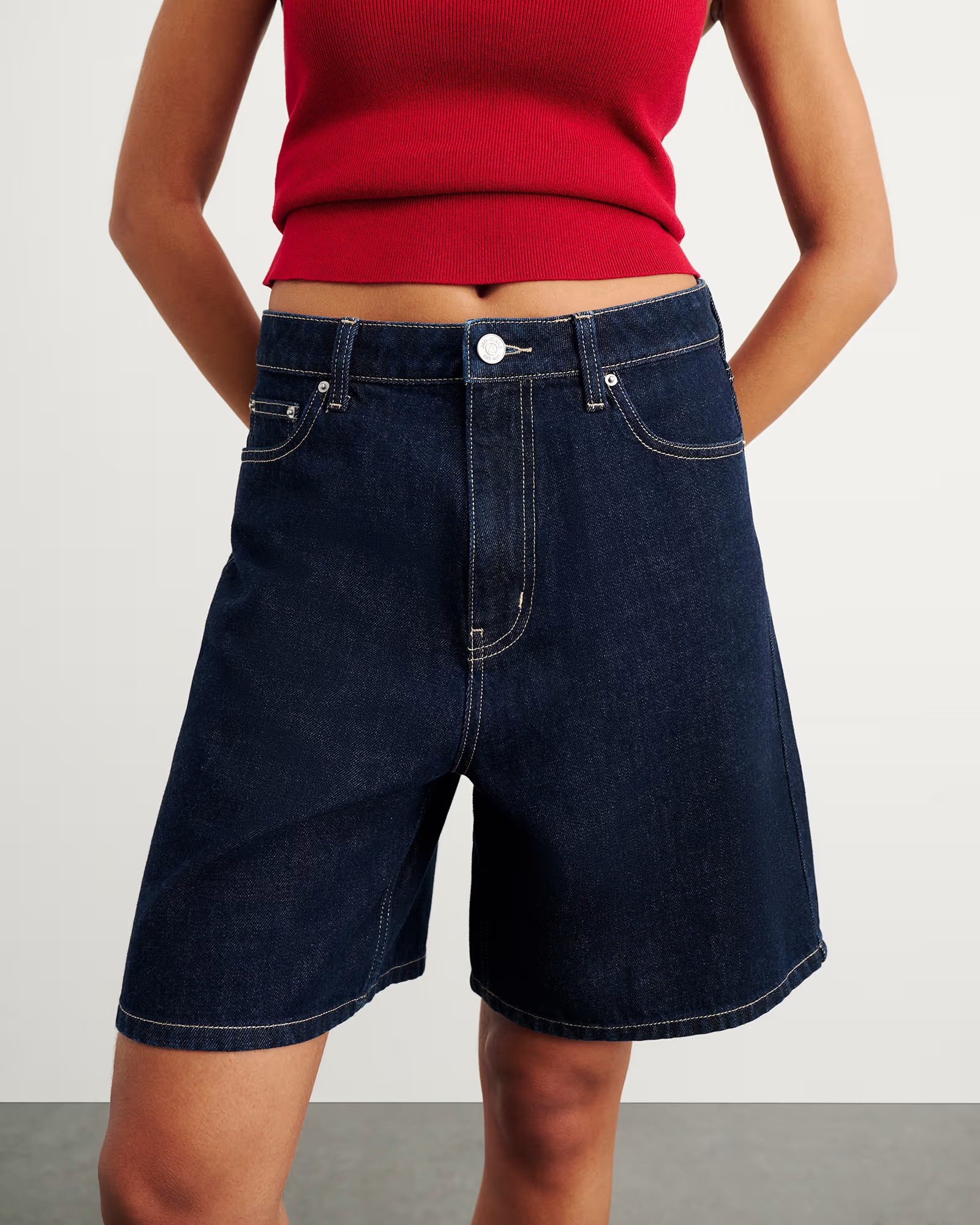 Cora Mid Rise Denim Jort | JAG (Australia & New Zealand)