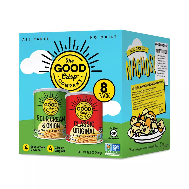 Crisps, Original & Sour Cream & Onion Mini Canisters | Thrive Market