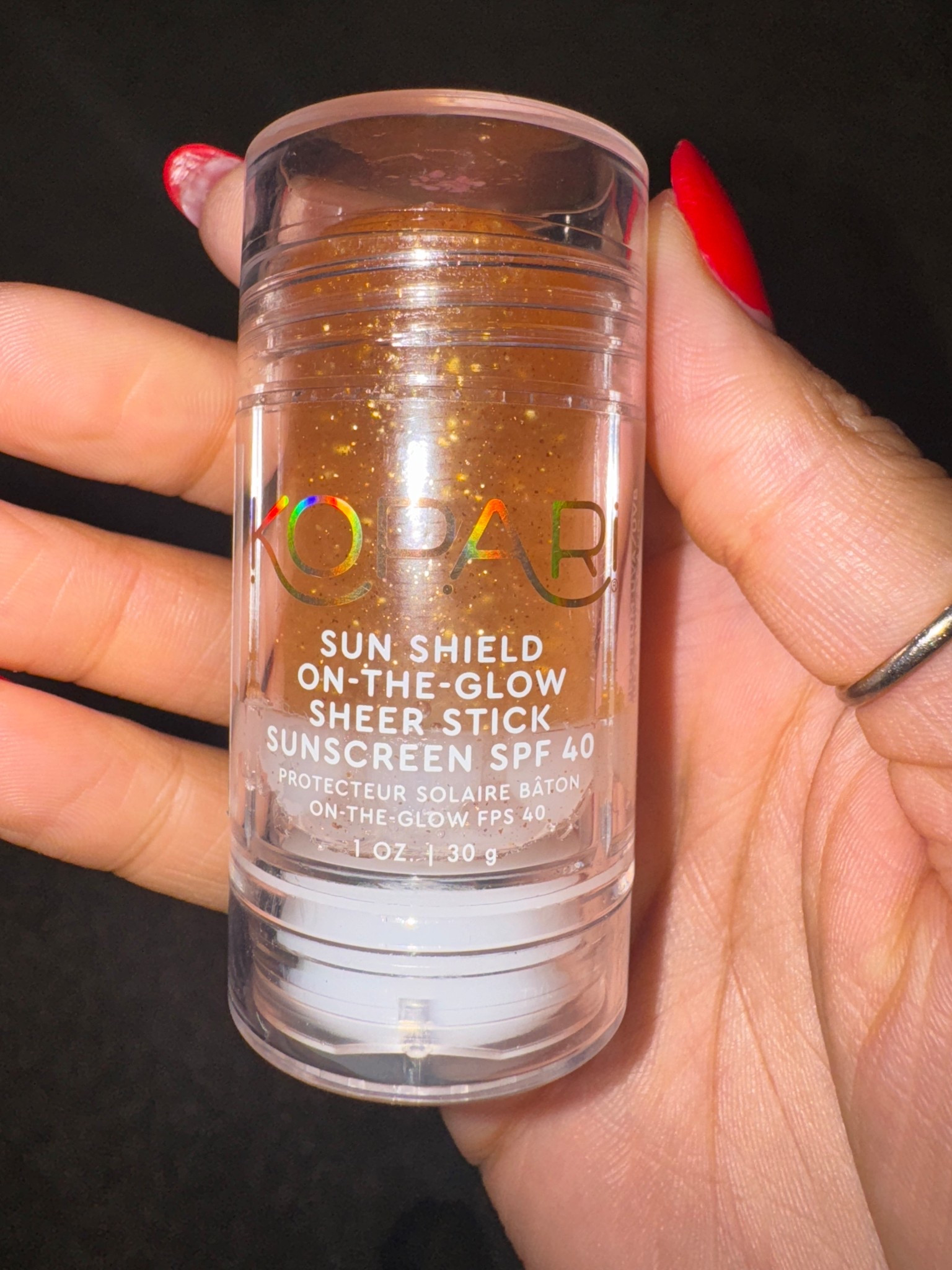 One of my favorite sunscreen sticks. Goes under and over makeup  