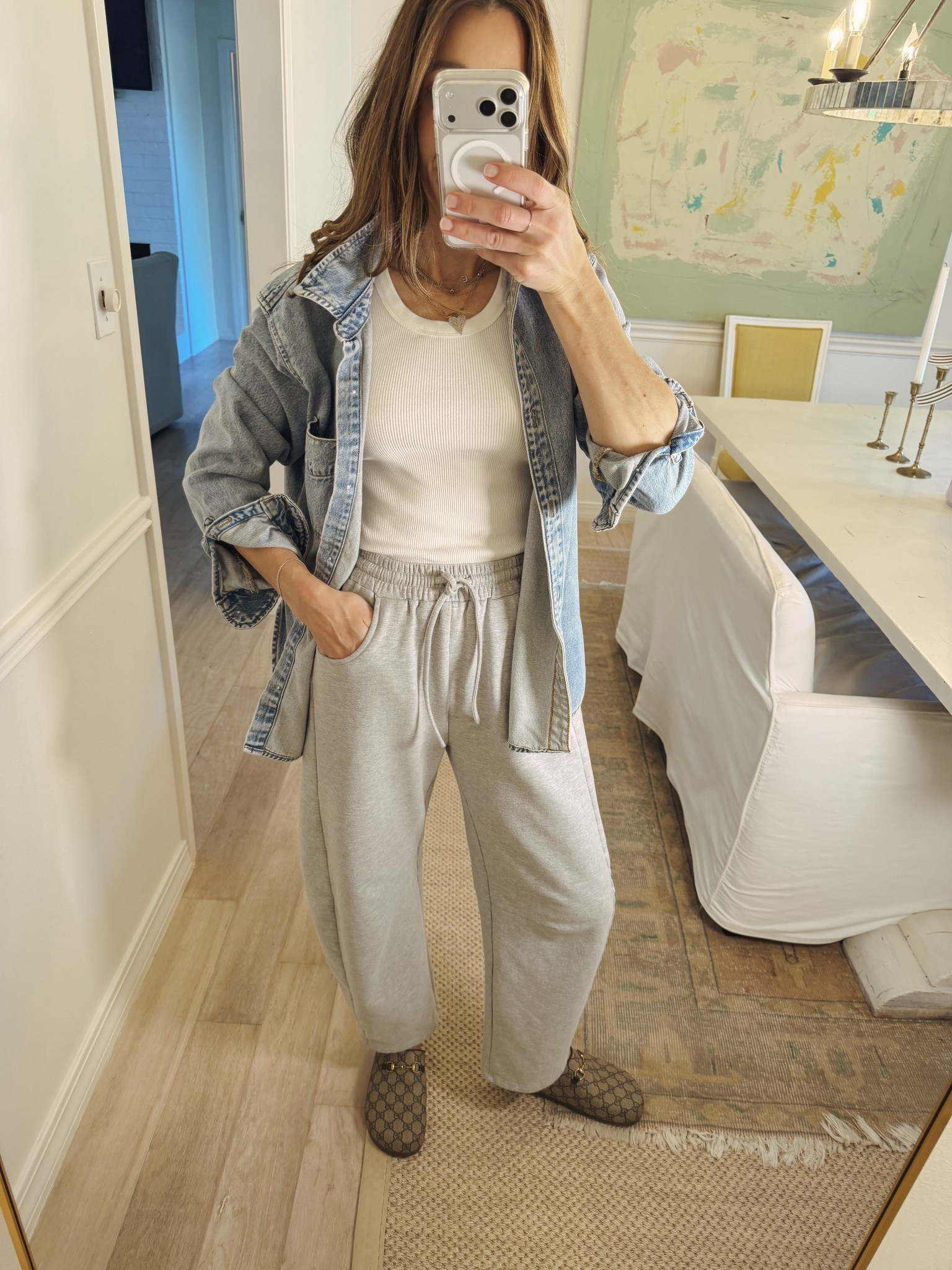 Target softest denim shirt 

#LTKOver40 #LTKmomlife #LTKootd