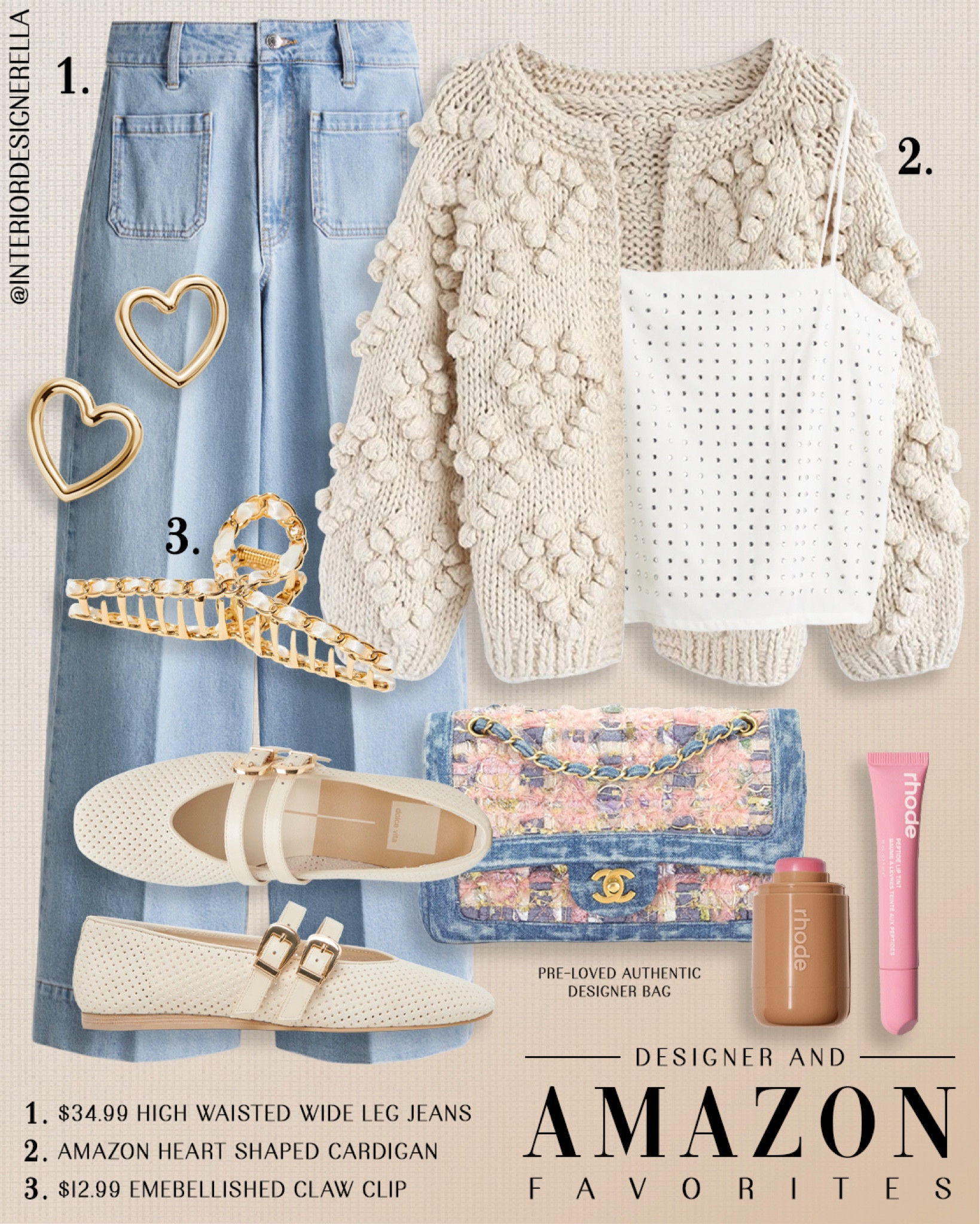 $12.99 embellished claw clip + Amazon heart-shaped cardigan!✨ Share this post with a friend!!🤗 Click on the “Shop OOTD Collages” collections on my LTK to shop this post and more!🤗 Have an amazing day!! Xo!!

#LTKFindsUnder50 #LTKShoeCrush #LTKFindsUnder100