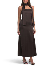 Strapless Maxi Dress With Neck Scarf | Women | Marshalls | Marshalls