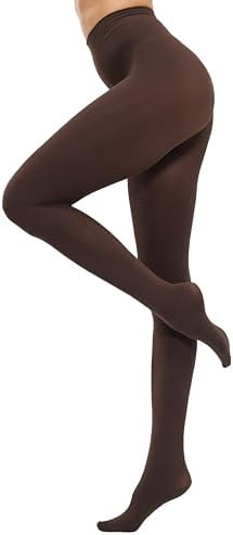 CozyWow Women's 80D Soft Opaque Tights, High Waist Solid Color Womens Tights with 30+ Colors | Amazon (US)