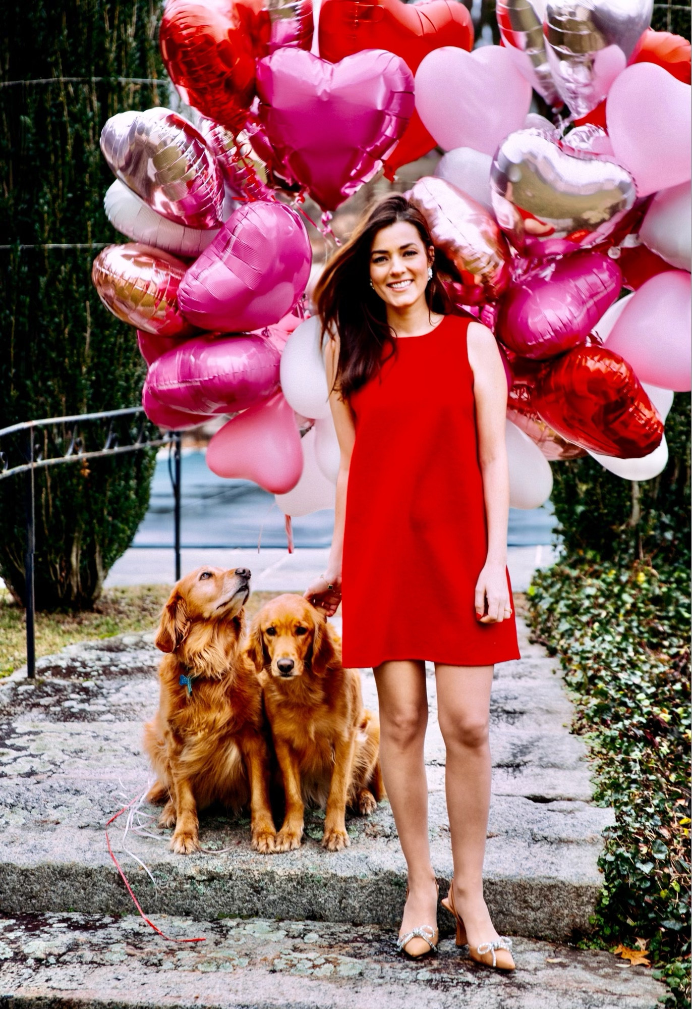 Love the fit of this red wool dress. Perfect alone or with a white blouse under it. The back has the sweetest heart button details. 

#LTKSeasonal