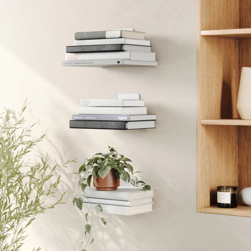 Conceal Shelf Set of 3 - Invisible Floating Bookshelves | Umbra | Umbra