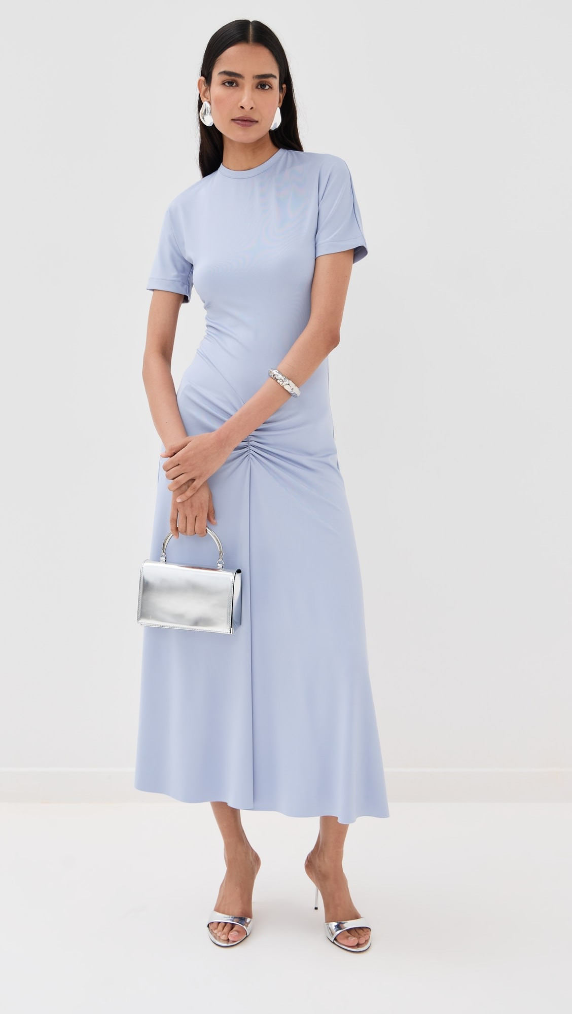 Gathered Waist T-Shirt Midi Dress | Shopbop