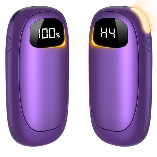 Hand Warmers Rechargeable - 14000mAh Electric Hand Warmer, Max 20 Hrs Warmth 4 Levels Heat Up to 131℉, Dual-Side Heating Portable Reusable Pocket Heater 2 Pack for Raynauds, Hunting, Camping, Golf | Amazon (US)