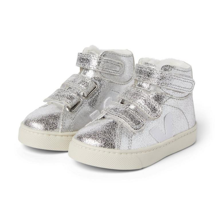 Kid Veja Esplar Mid Fur-Lined Sneaker | Janie and Jack