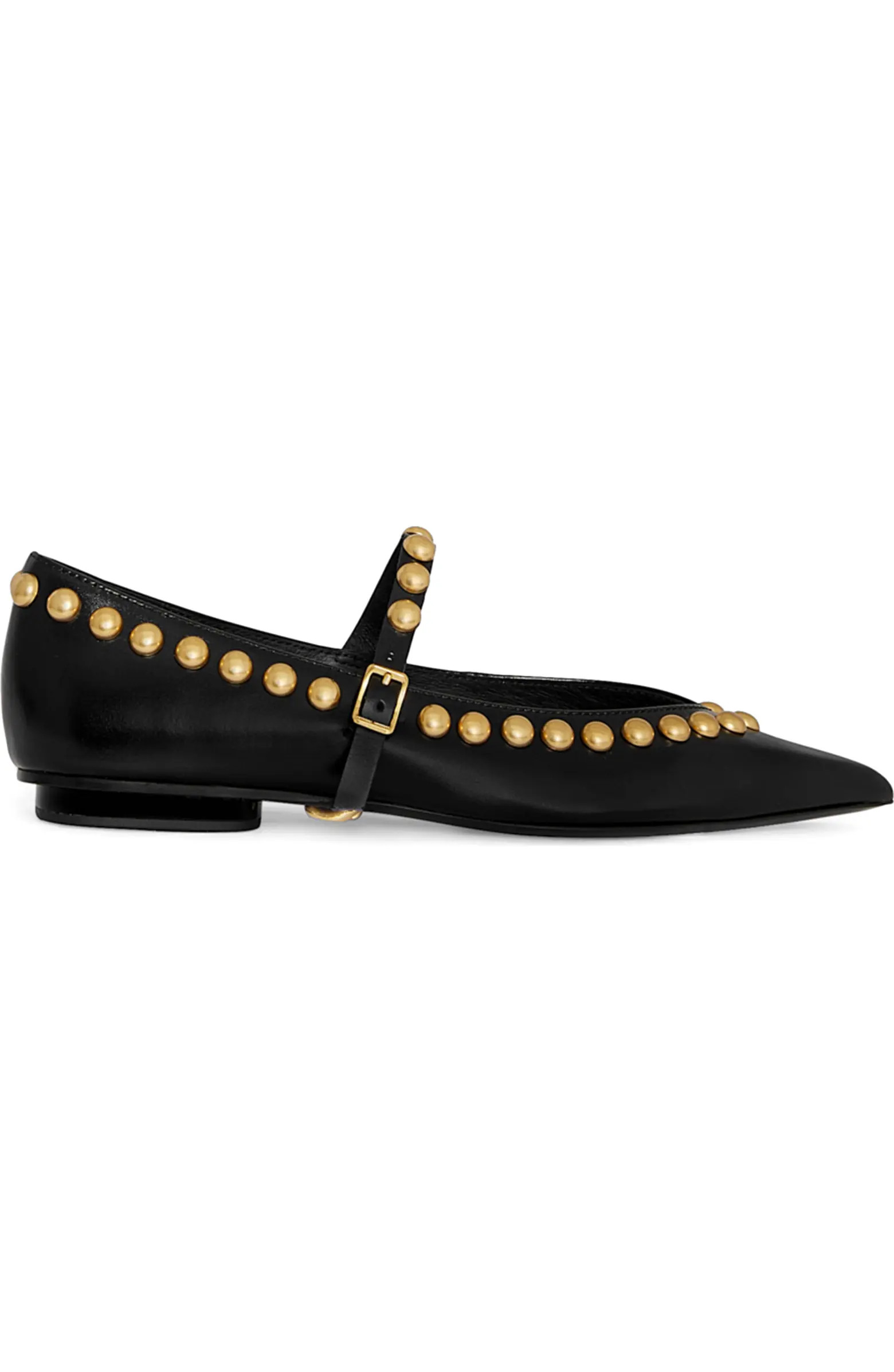 Milan Studded Mary Jane Flat (Women) | Nordstrom