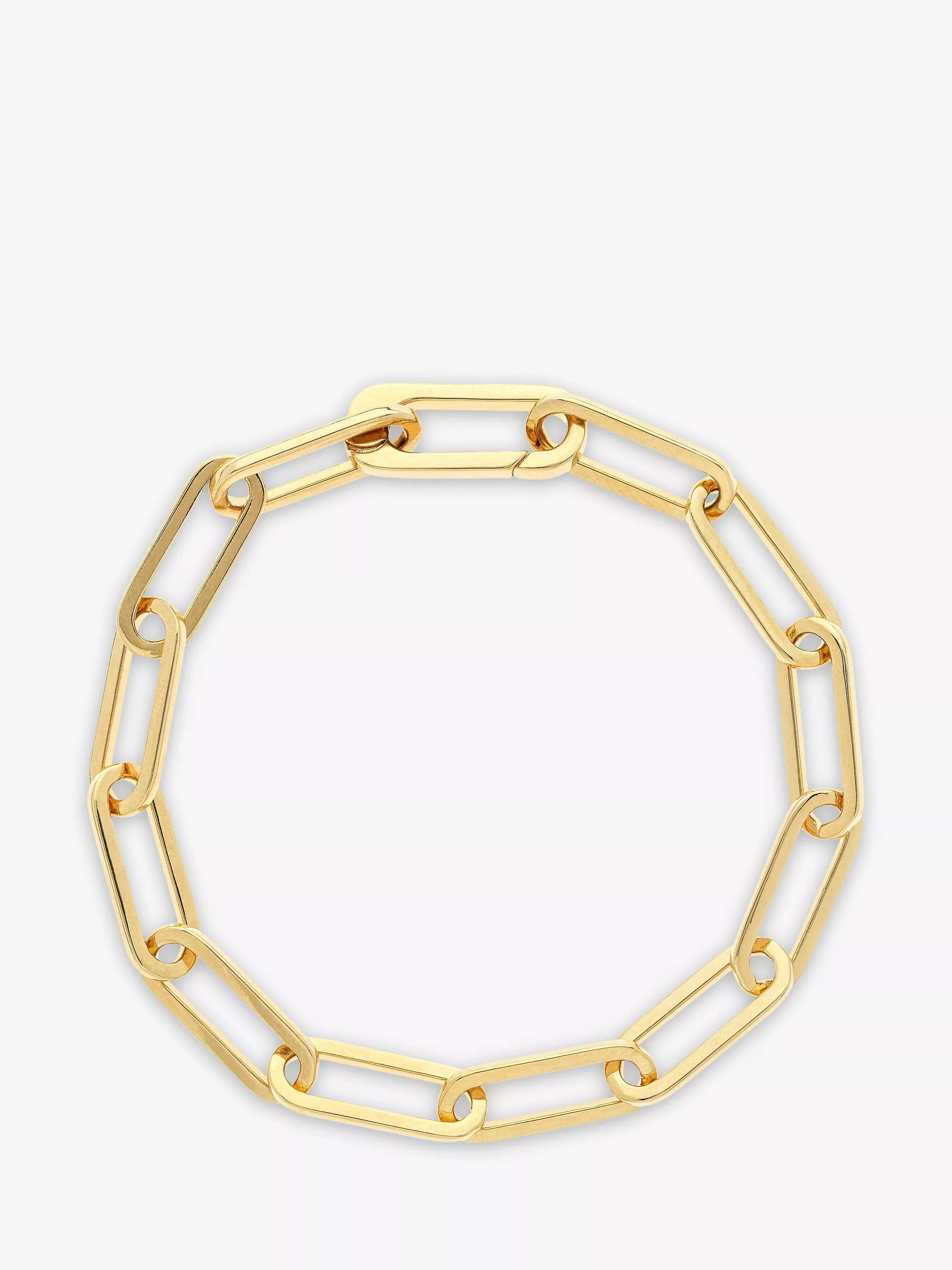Melissa OdabashPaperclip Link Chain Bracelet, Gold | John Lewis (UK)