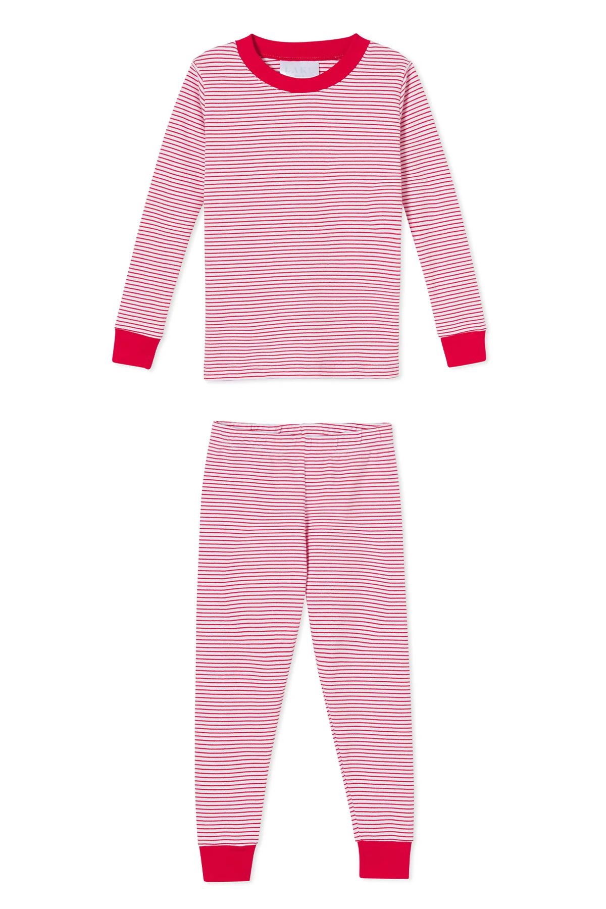 Kids Long-Long Set in Classic Red | Lake Pajamas