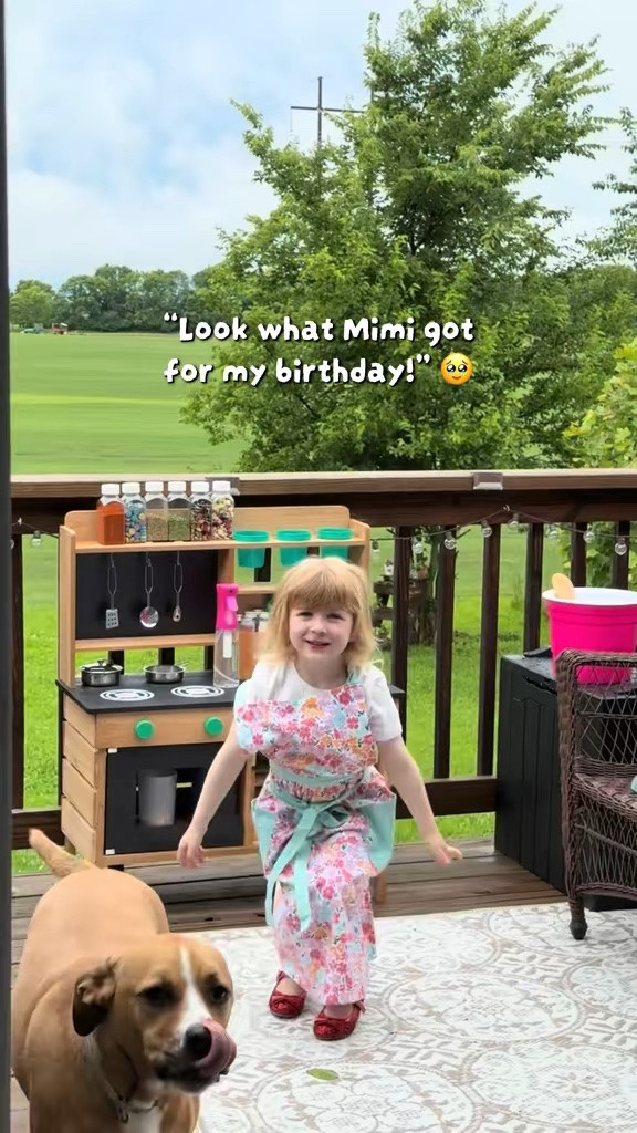 Outdoor mud kitchens are one of my favorite backyard toys for grandkids. 

My granddaughter loves making potions, mud pies, and using her imagination outside. 

This wooden outdoor play kitchen encourages creative play, sensory activities, and hours of fun in the backyard. 

Such a great gift idea for toddlers, preschoolers, and grandkids.

#LTKdayinmylife #LTKKids #LTKmomlife