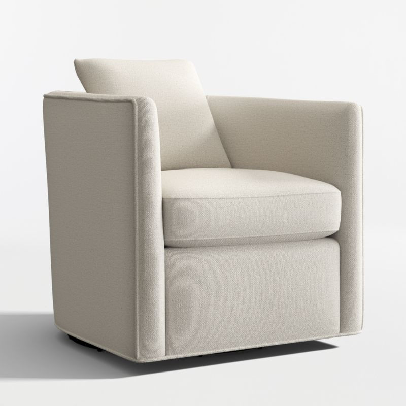 Drew Small Swivel Accent Chair + Reviews | Crate & Barrel | Crate & Barrel
