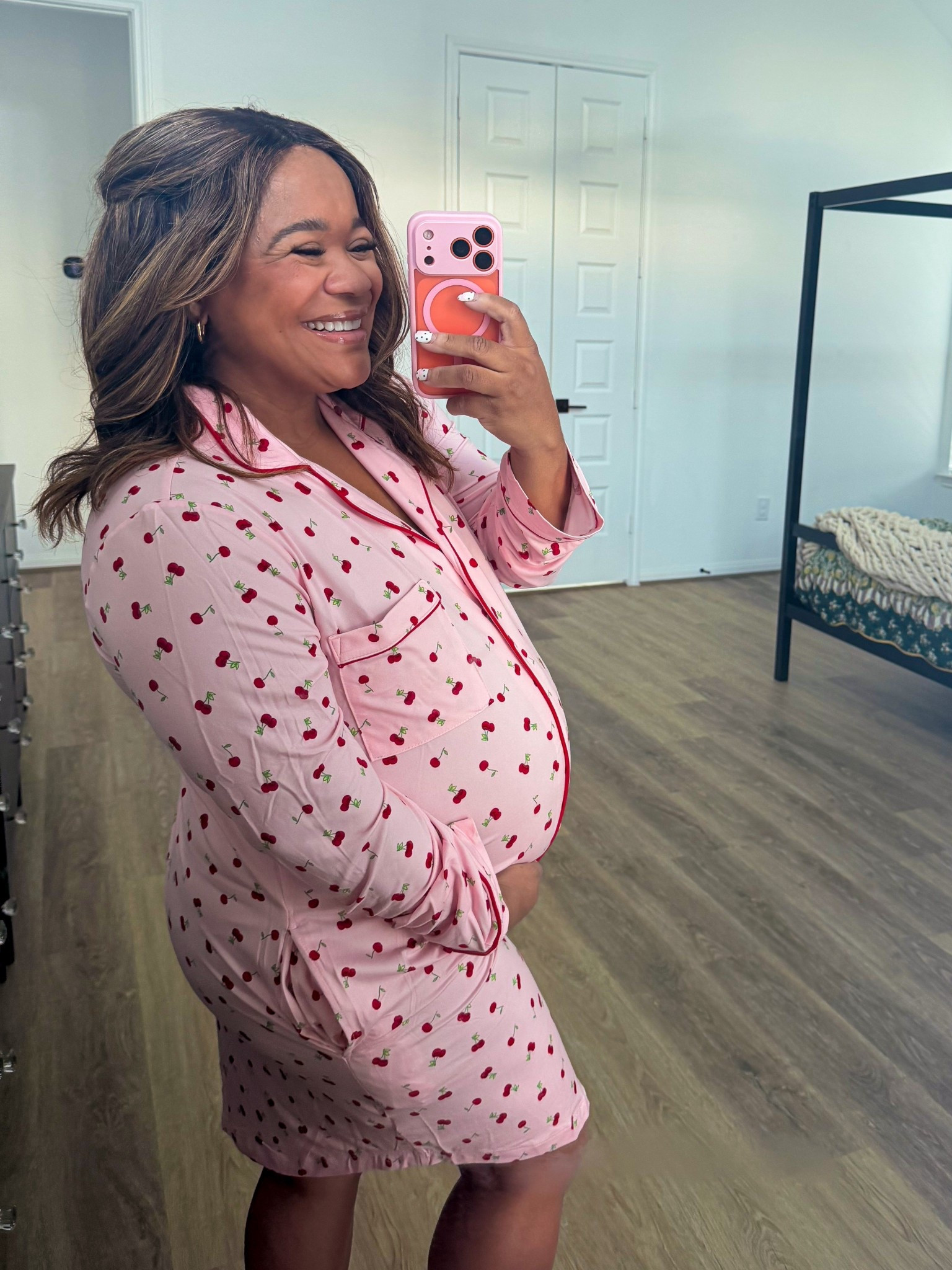 PJS: love this night shirt for the end of pregnancy! I sized up from a medium to a large but a medium would’ve been fine! It runs large! Material is cozy + stretchy

#LTKFindsUnder50 #LTKBump