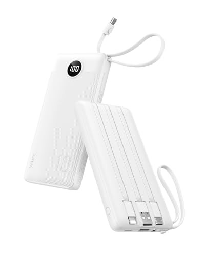 VRURC Portable Charger Power Bank, USB C Battery Pack 10000mAh,5 Outputs 2 Inputs Pocket Travel C... | Amazon (US)