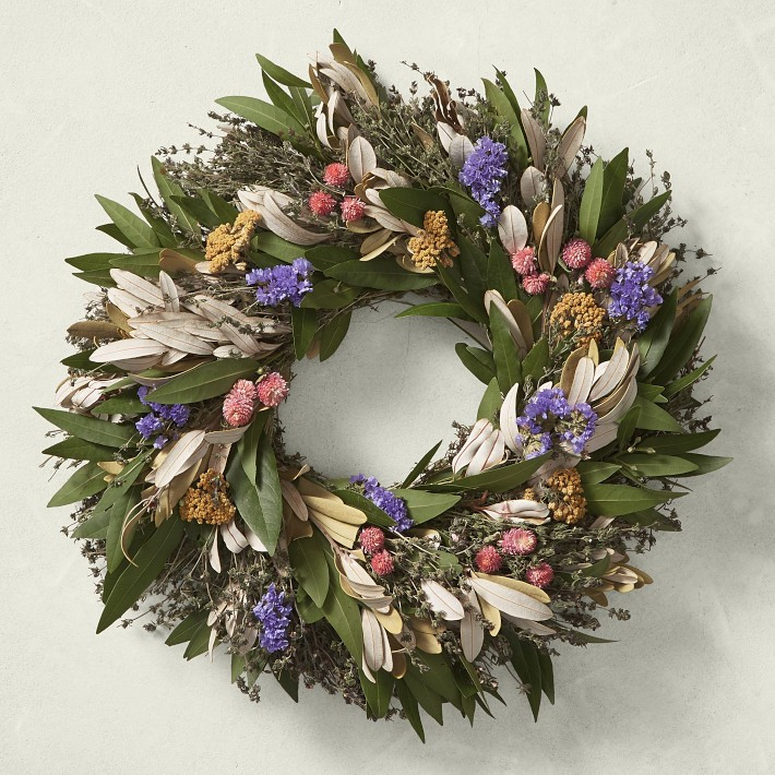 Floral Easter Live Wreath | Williams-Sonoma