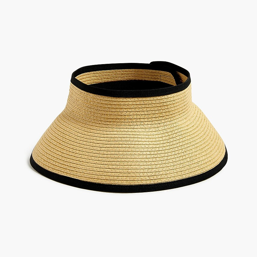 Packable straw visor | J.Crew Factory